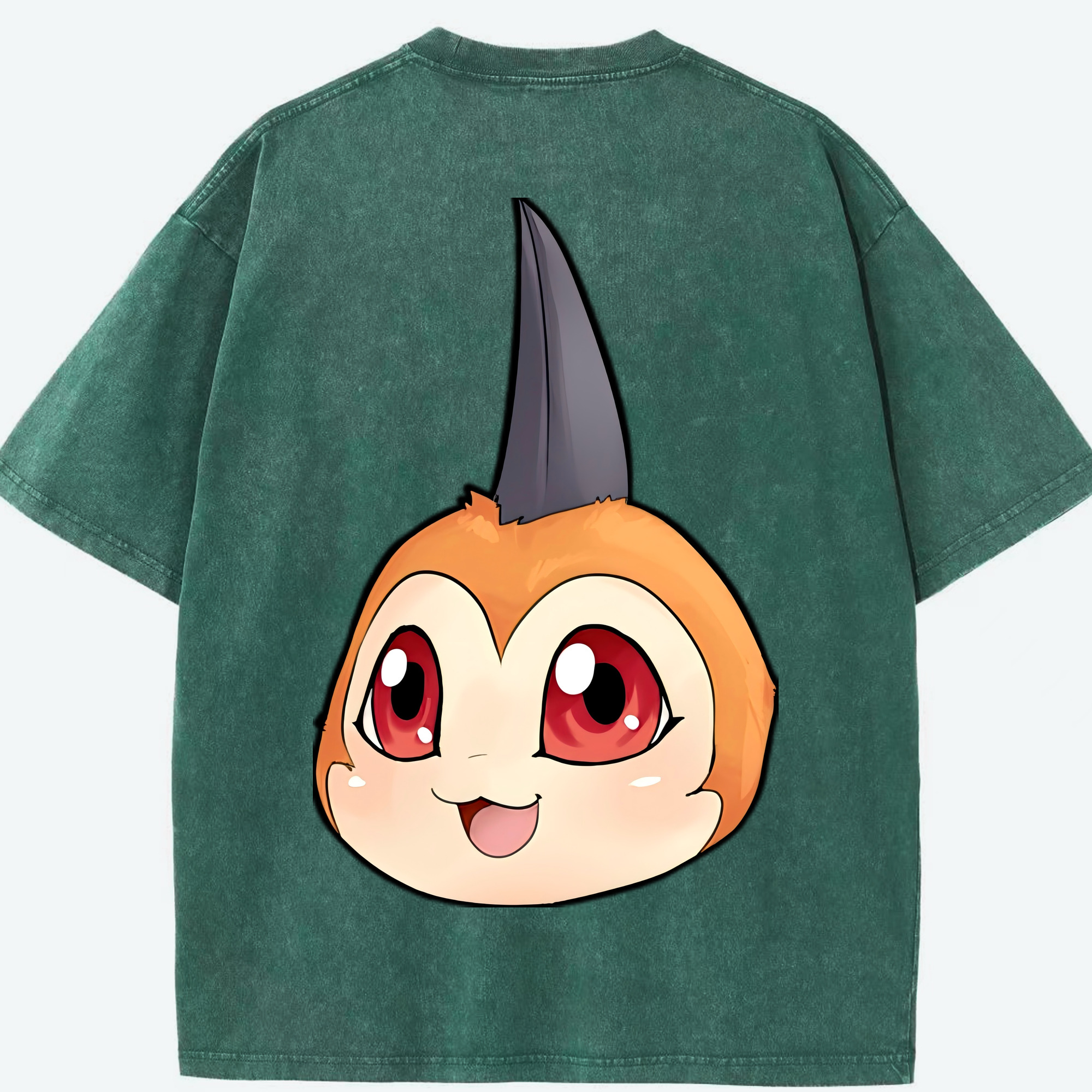 （画像用） Digimon デジタルモンスター/デジモン 綿100% ヴィンテージ風 半袖Tシャツ（背面プリント）